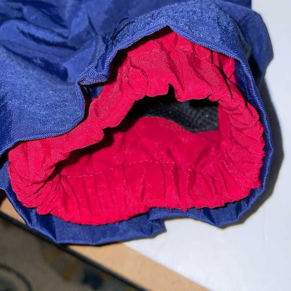 Men’s VINTAGE NIKE Navy Red Sz M Nylon Hooded Parka Red Tag - Picture 2 of 11